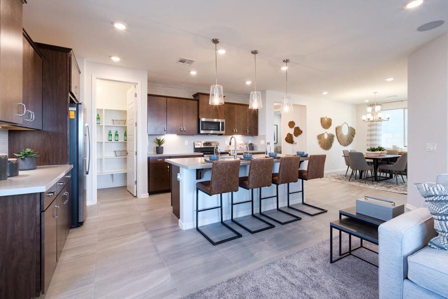 Furnished interior in a model home at Ryder Ranch in Surprise (Image 32).