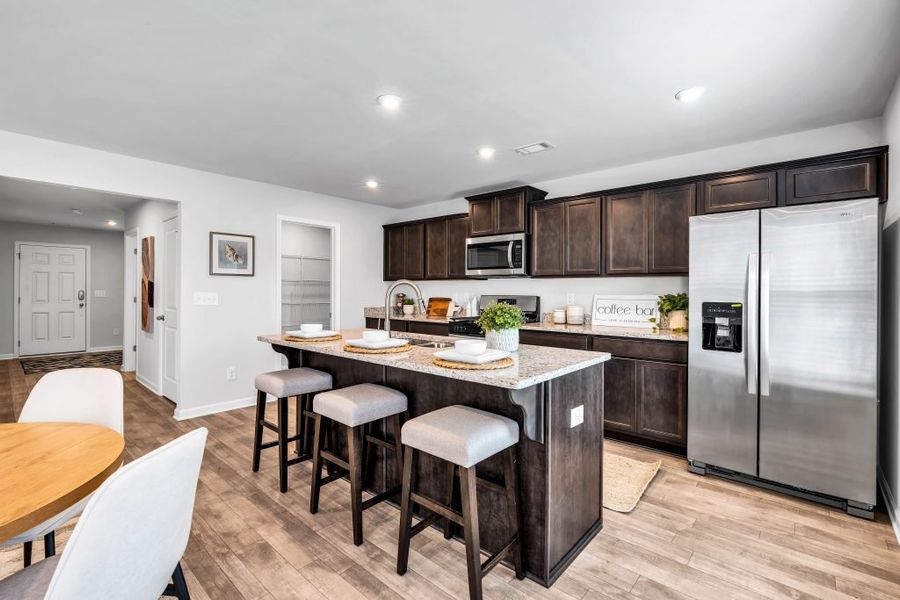 Furnished interior in a model home at The Reserve at Chapel Hill Phase II in Douglasville (Image 17).