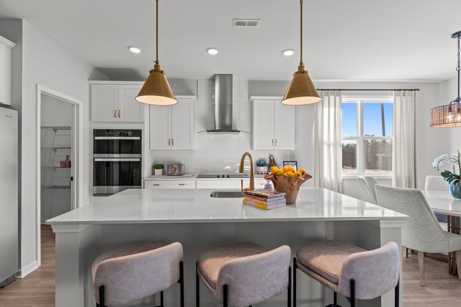 Furnished interior in a model home at Terrapin in Leland (Image 8).