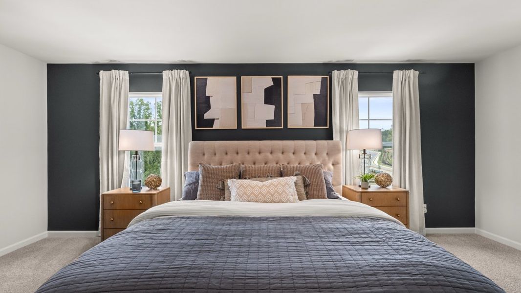 Furnished interior in a model home at Sheffield Highlands in Dallas (Image 35).