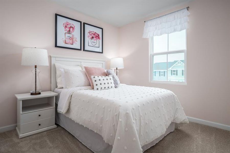 Furnished interior in a model home at Dillon Lakes in Charlotte (Image 7).