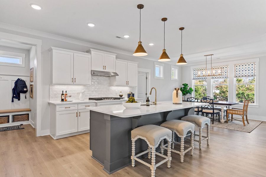 Furnished interior in a model home at WyndWater in Hampstead (Image 9).