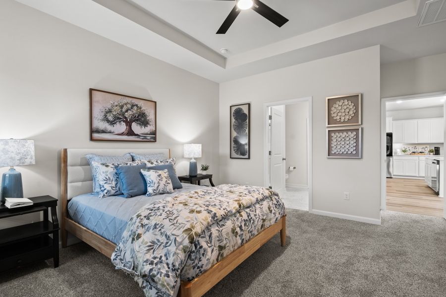 Furnished interior in a model home at The Grove in Florence (Image 13).