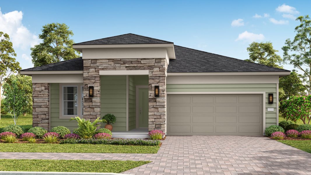 Front exterior of a home in the Pine Ridge at Sugarloaf Mountain - Park community, located in Minneola, FL (Image 1). Front exterior of a home in the Pine Ridge at Sugarloaf Mountain - Park community, located in Minneola, FL (Image 1).
