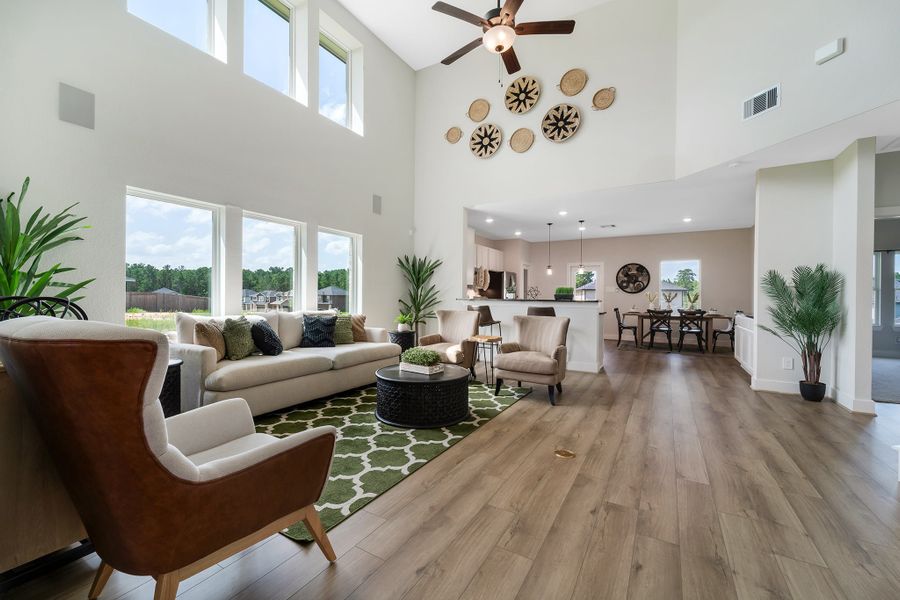 Furnished interior in a model home at Magnolia Springs in Montgomery (Image 8).