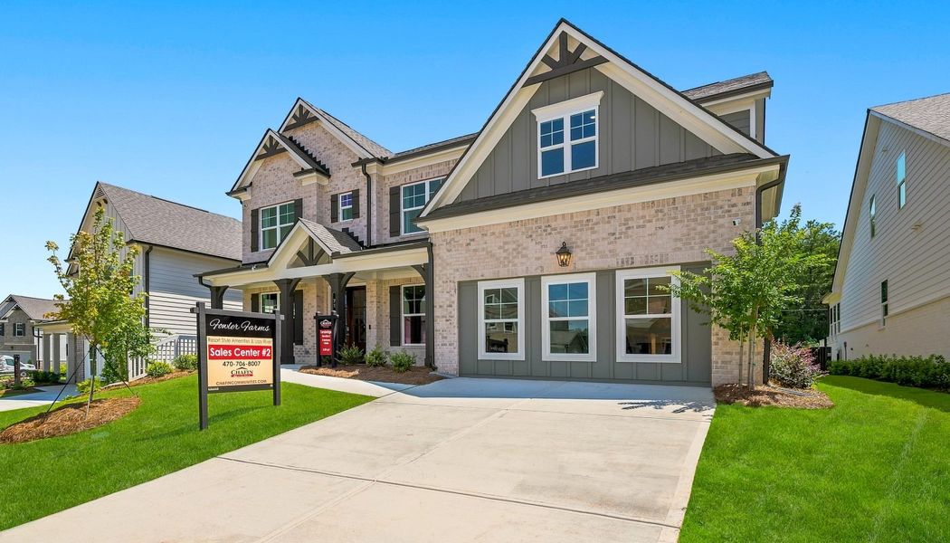 Front exterior of a home in the Fowler Farms community, located in Auburn, GA (Image 28).