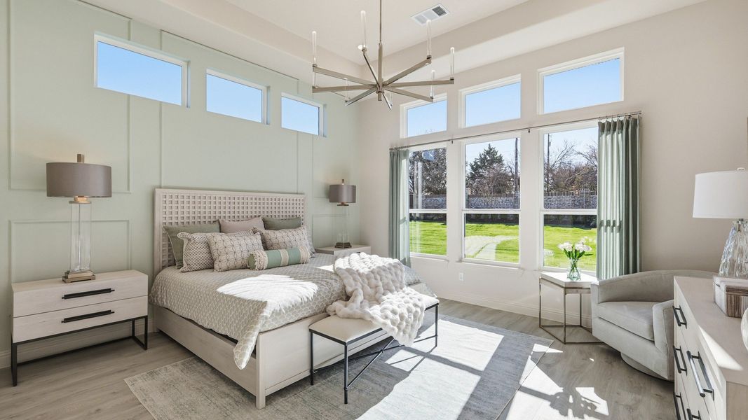 Furnished interior in a model home at Lakeshore Bluffs in Shady Shores (Image 25).