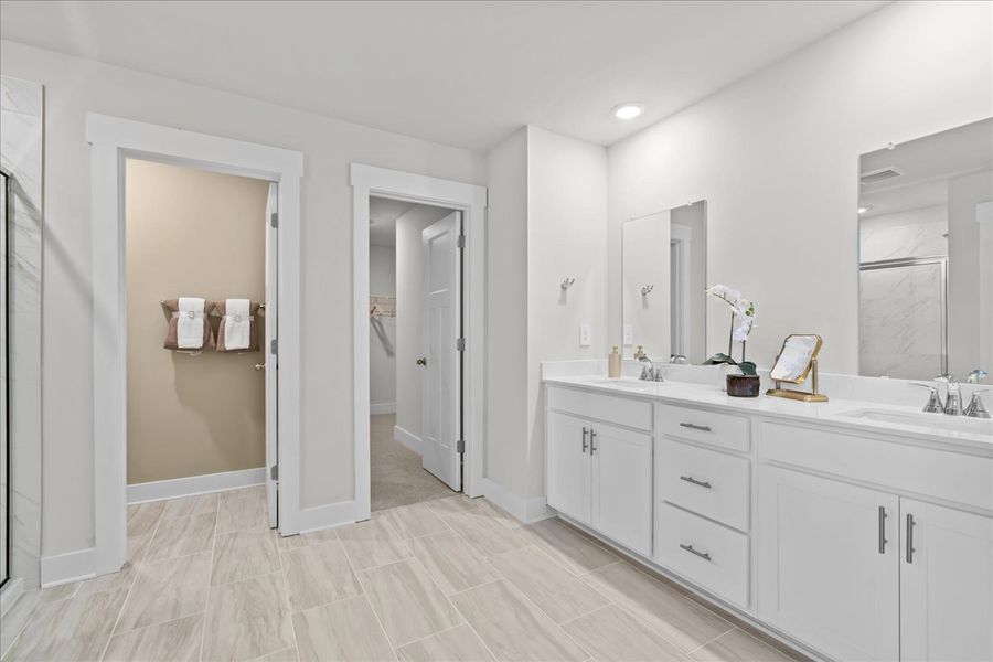 Furnished interior in a model home at Ashby Woods in Boiling Springs (Image 14).