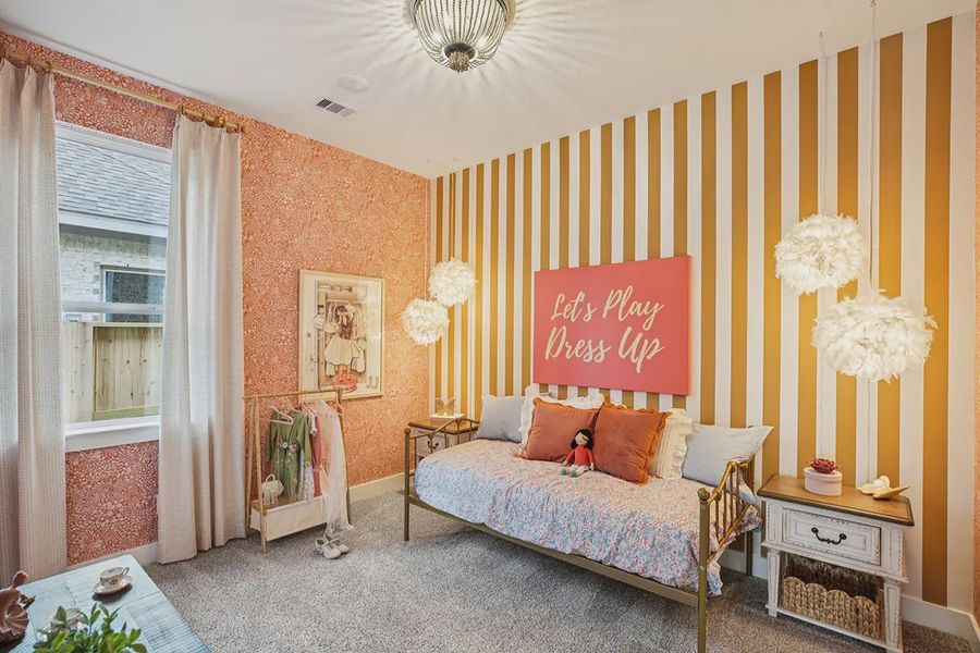 Furnished interior in a model home at Meridiana 50's in Manvel (Image 35).