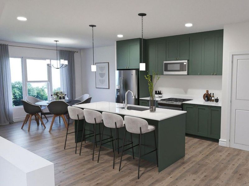 Furnished interior in a model home at ~Faris Park~ in Greenville (Image 11). Furnished interior in a model home at ~Faris Park~ in Greenville (Image 11).