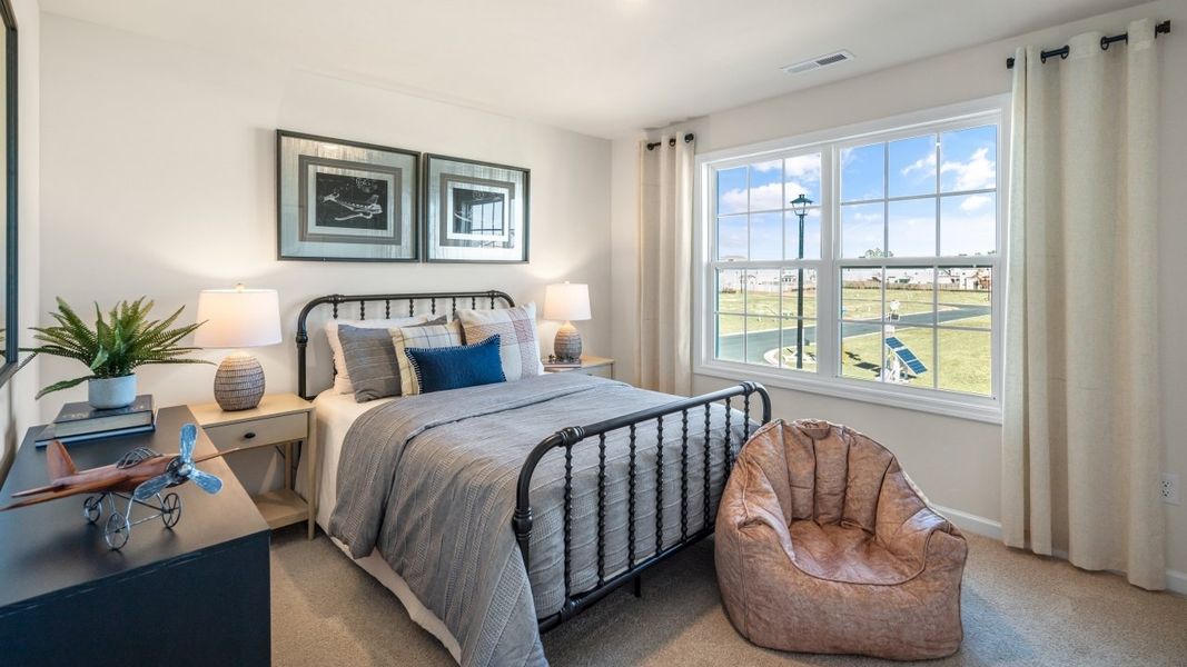 Furnished interior in a model home at The Estates at Edinborough in Gibsonville (Image 21).