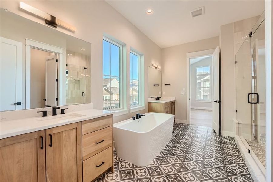 Furnished interior in a model home at Jackson Creek in Monument (Image 7).