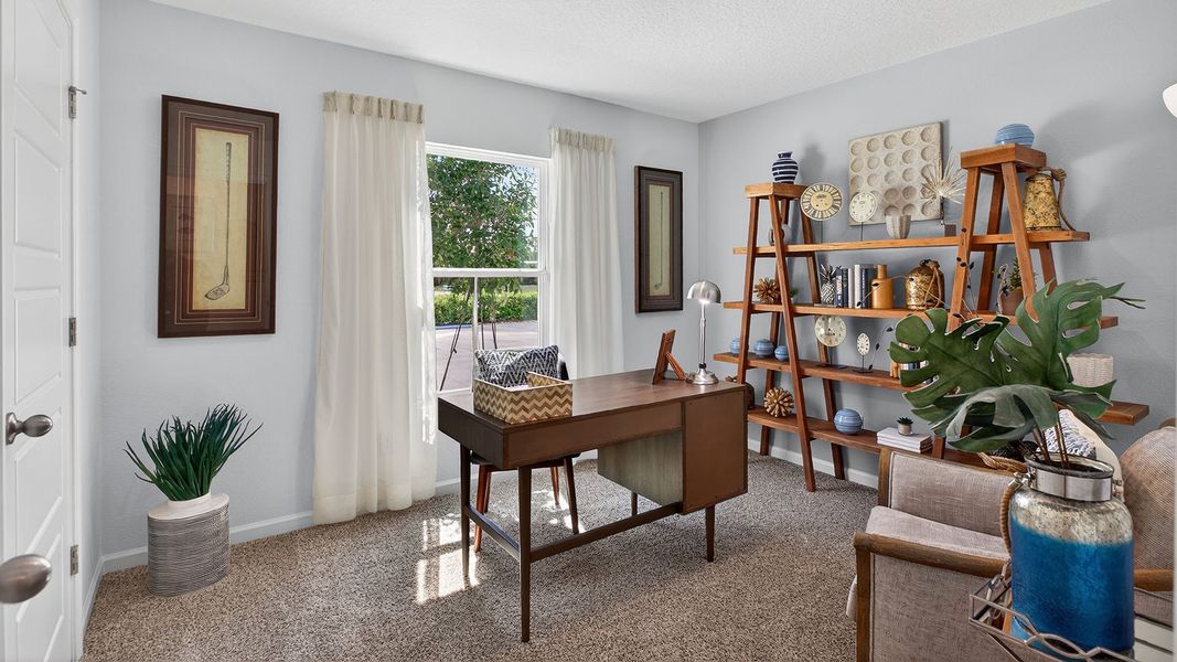 Furnished interior in a model home at Liberty Cove in Yulee (Image 20).