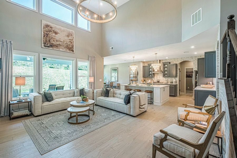 Furnished interior in a model home at The Estates and Meadows at Floyds Fork in Louisville (Image 35).