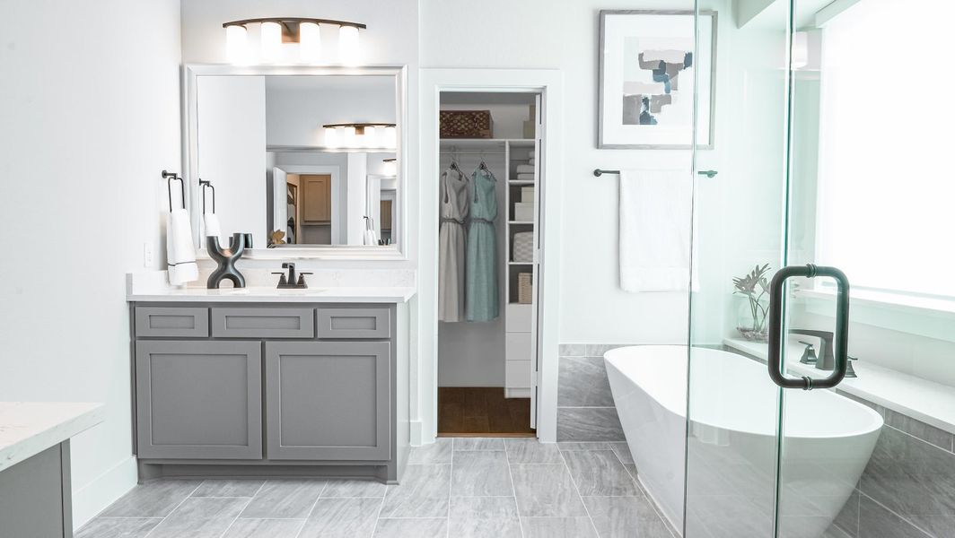 Furnished interior in a model home at Shady Valley Estates in Midlothian (Image 6). Furnished interior in a model home at Shady Valley Estates in Midlothian (Image 6).