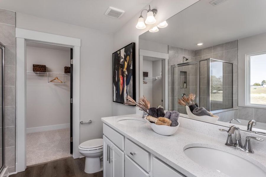 Furnished interior in a model home at Black Forest Pointe in Benson (Image 21).