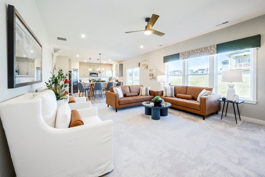 Furnished interior in a model home at Sage Woods in Dallas (Image 11).