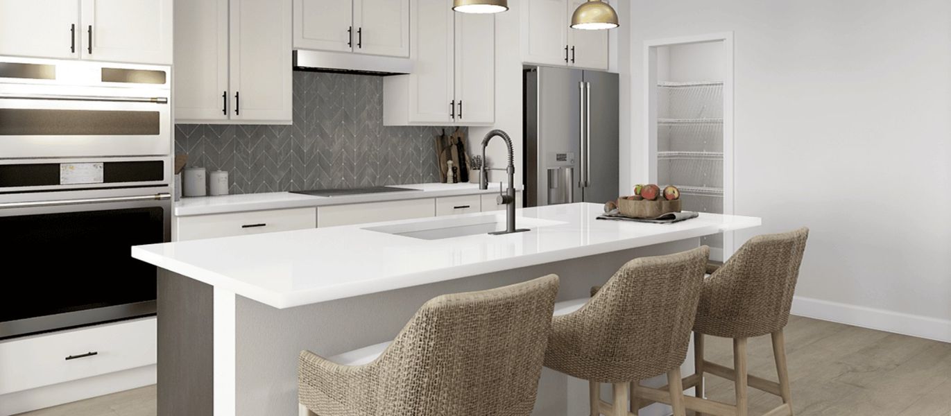 Furnished interior in a model home at Baler Mills in Gastonia (Image 3). Furnished interior in a model home at Baler Mills in Gastonia (Image 3).