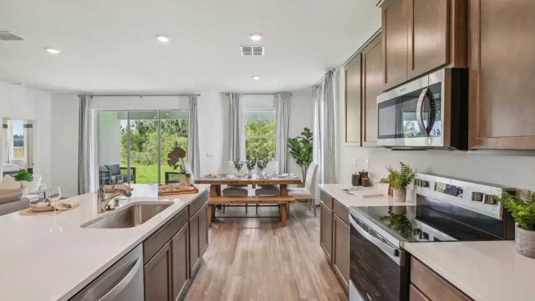 Furnished interior in a model home at Pasadena Ridge in Dade City (Image 20).