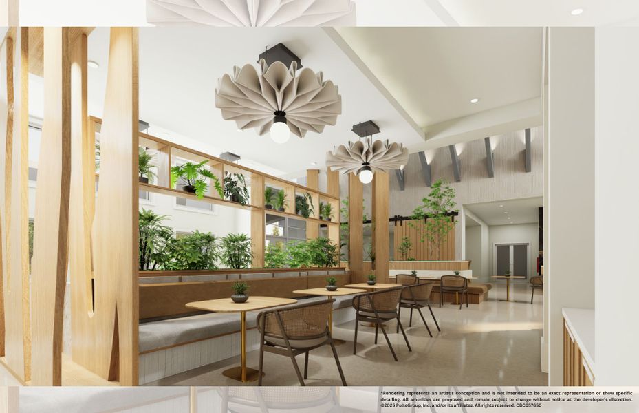 Enjoy light bites at the Cafe with your 55+ neighbors