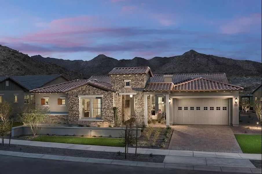 Front exterior of a home in the Victory at Verrado community, located in Buckeye, AZ (Image 1).