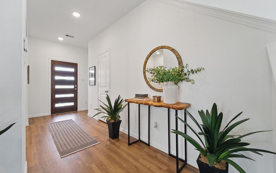 Furnished interior in a model home at Sweetgrass Village in Crosby (Image 5). Furnished interior in a model home at Sweetgrass Village in Crosby (Image 5).