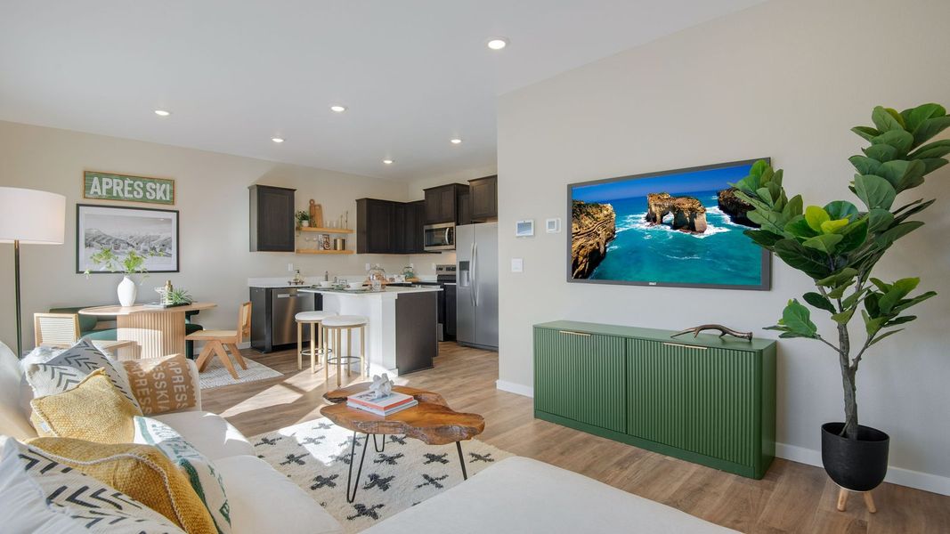 Furnished interior in a model home at Ellston Park in Colorado Springs (Image 10).