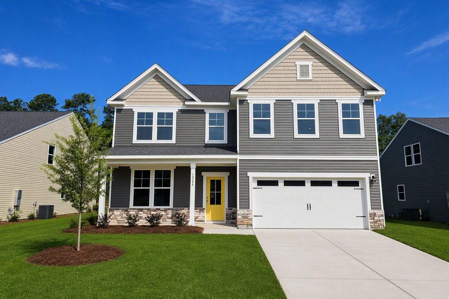 Front exterior of a home in the Orchid Ridge at The Hive community, located in North Augusta, SC (Image 17).