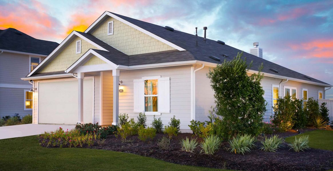 Front exterior of a home in the Casetta Ranch community, located in Kyle, TX (Image 28).