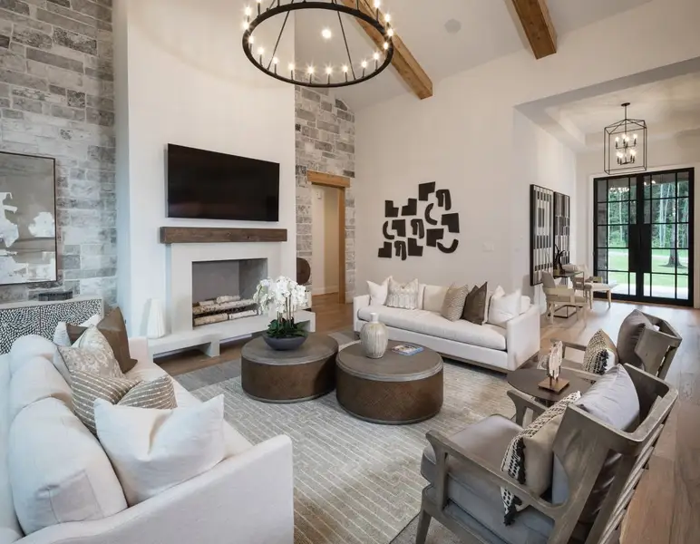 Furnished interior in a model home at Colton in Montgomery (Image 5). Furnished interior in a model home at Colton in Montgomery (Image 5).