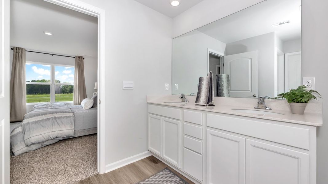 Furnished interior in a model home at Bailey Park in Fayetteville (Image 33).