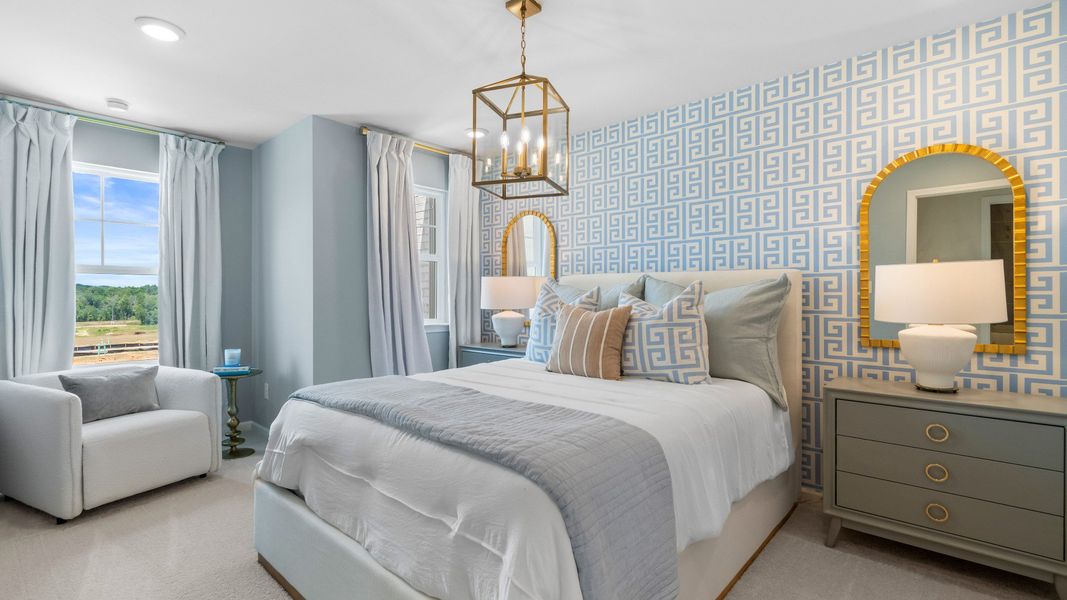 Furnished interior in a model home at McAvoy in Stockbridge (Image 7).