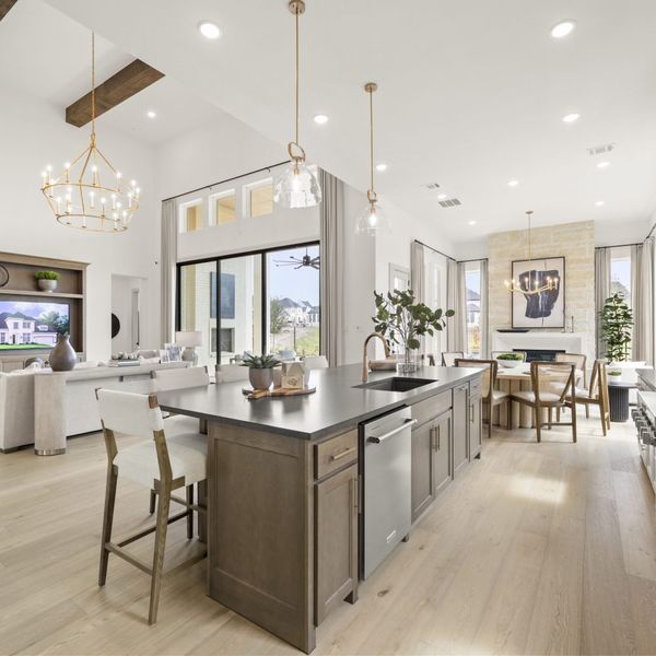 Furnished interior in a model home at StarView in Prosper (Image 13).