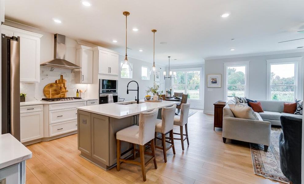 Furnished interior in a model home at Villas at Dawsonville in Dawsonville (Image 17).