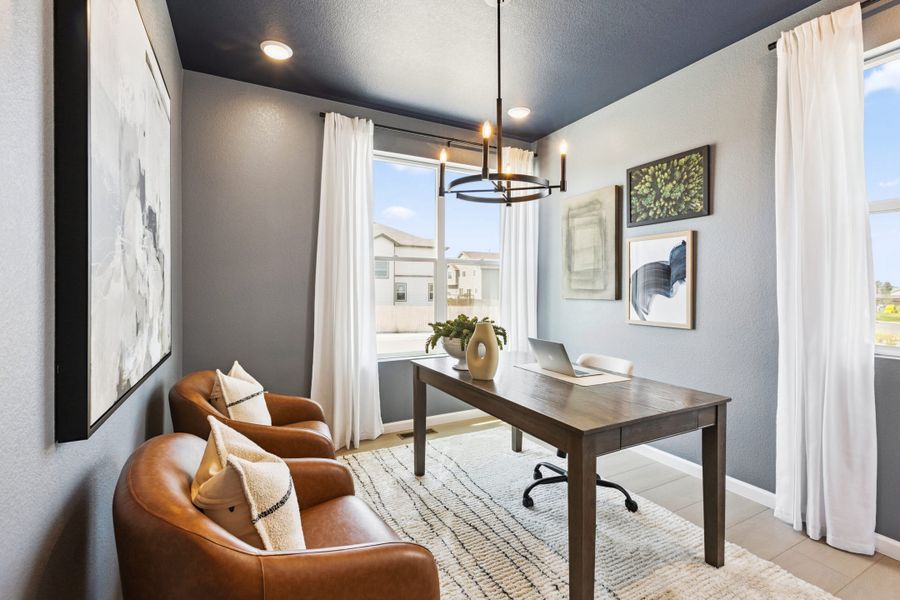 Furnished interior in a model home at Cherry Meadows in Brighton (Image 15). Furnished interior in a model home at Cherry Meadows in Brighton (Image 15).