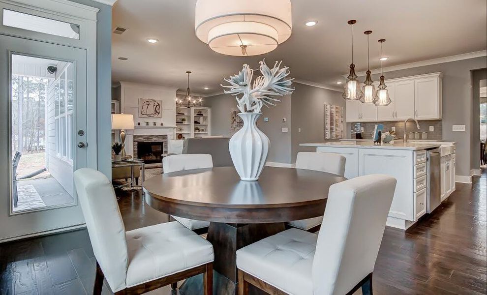 Furnished interior in a model home at Arbor West in Dawsonville (Image 17).