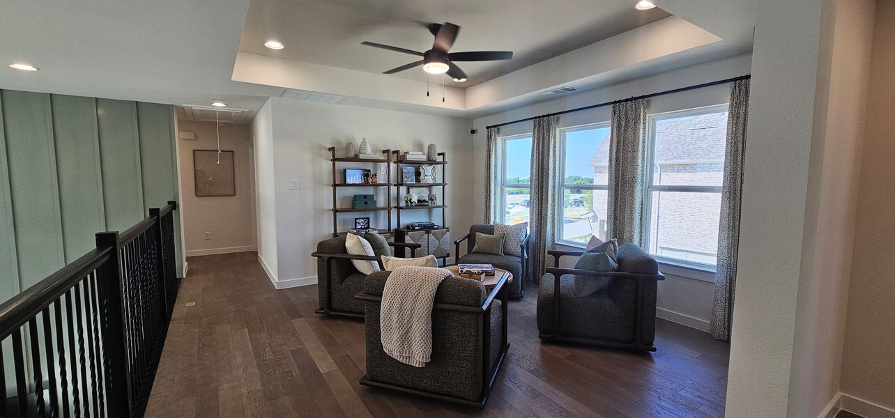 Furnished interior in a model home at Ramble 40s in Celina (Image 17).