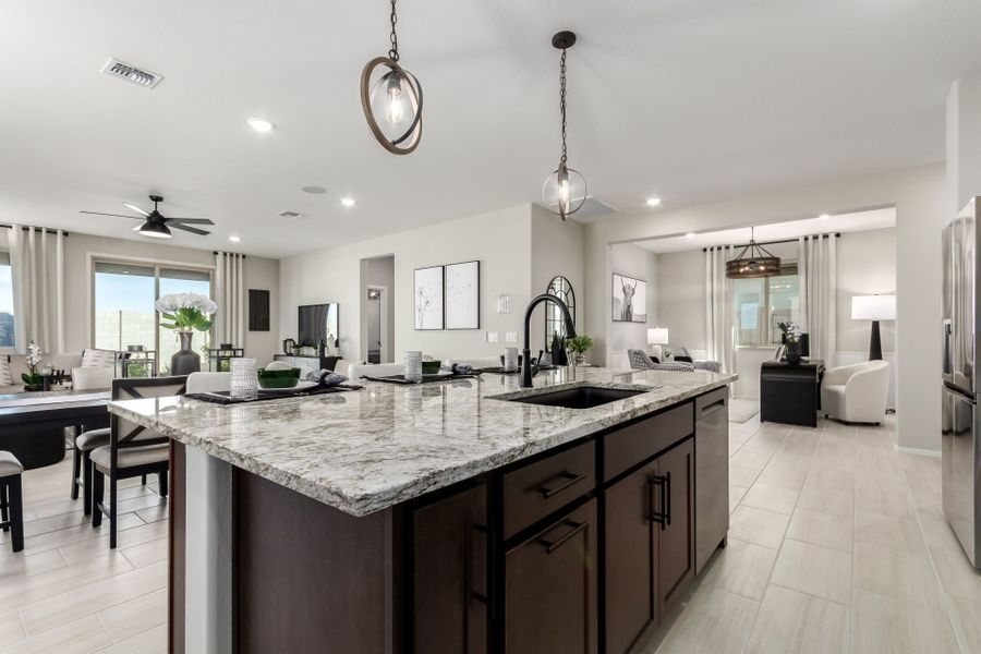 Furnished interior in a model home at Agave Springs at Teravalis in Buckeye (Image 50).