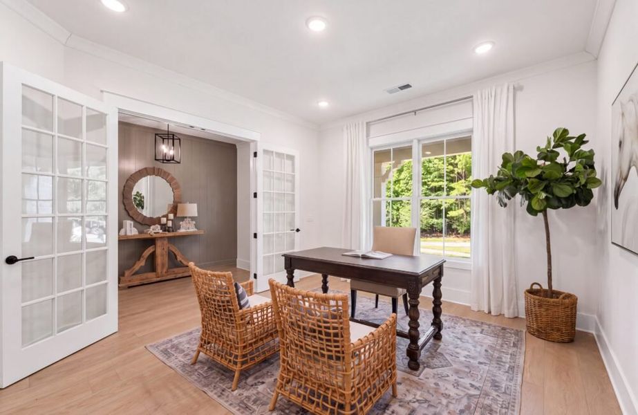 Furnished interior in a model home at Lanesborough in Marietta (Image 15). Furnished interior in a model home at Lanesborough in Marietta (Image 15).