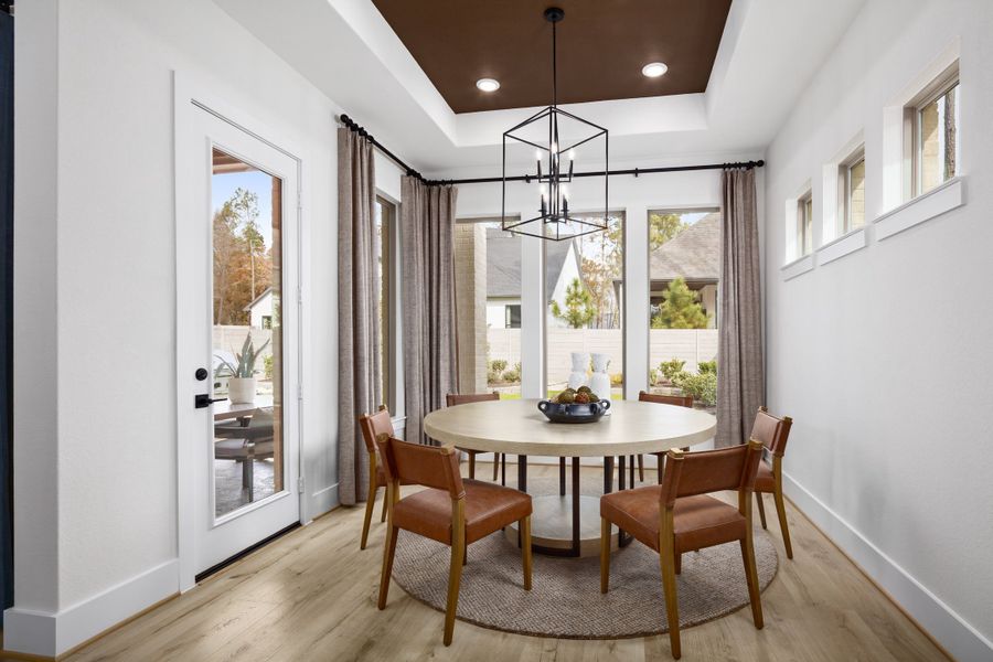 Furnished interior in a model home at Two Step Farm in Montgomery (Image 7).