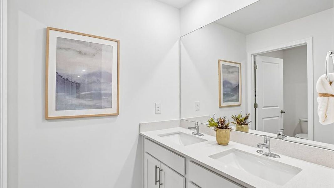 Furnished interior in a model home at Martin Farms in Aberdeen (Image 23).