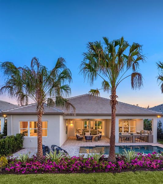 Exterior details of a home in Valencia Ridge (55+), Wesley Chapel (Image 6).
