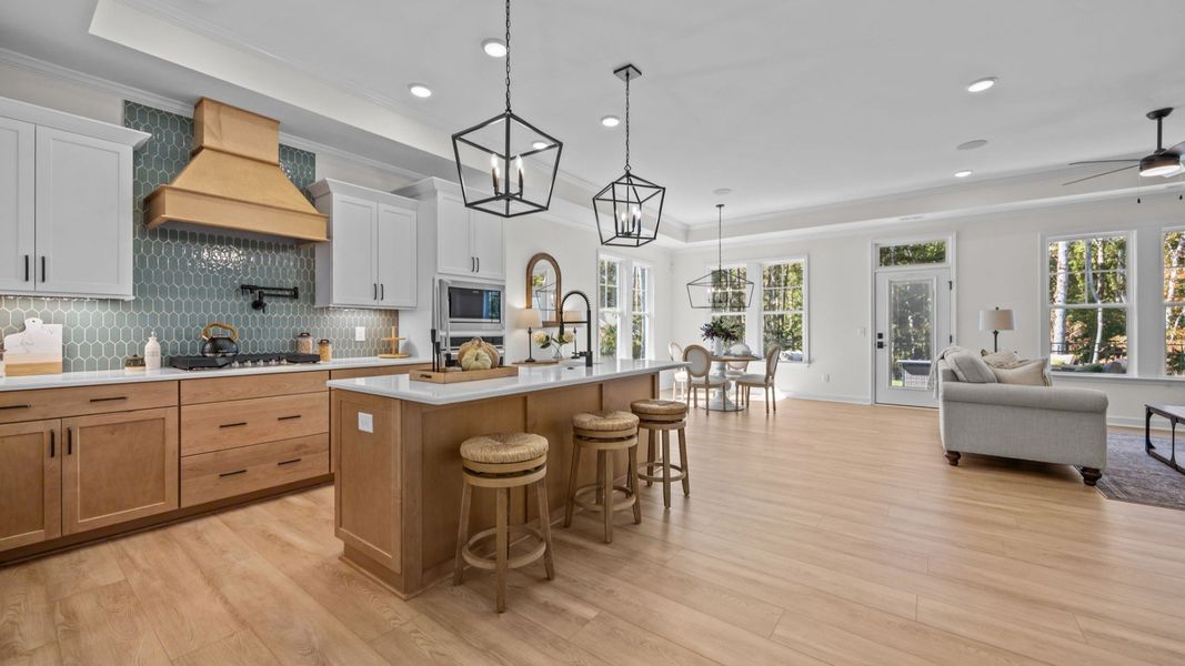 Furnished interior in a model home at The Fairways at Eden in Eden (Image 3).