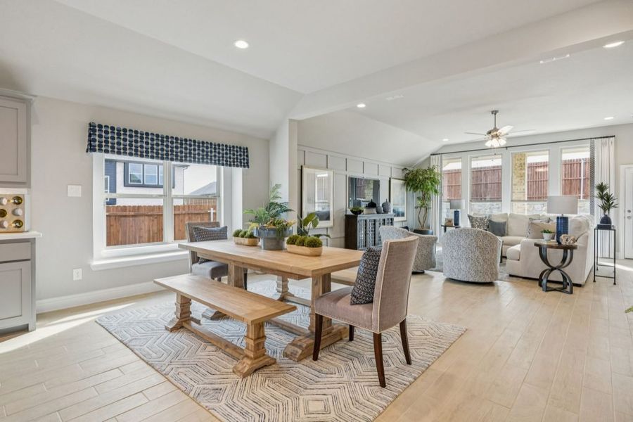 Furnished interior in a model home at Arcadia Trails in Balch Springs (Image 19).