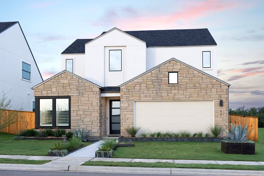 Front exterior of a home in the Freedom at Anthem community, located in Kyle, TX (Image 5).