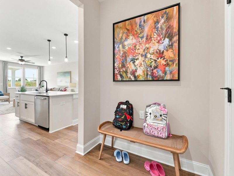 Furnished interior in a model home at Bailey Park in Fayetteville (Image 24).