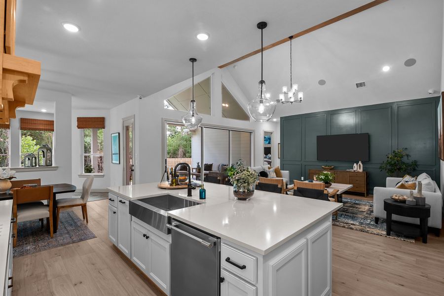 Furnished interior in a model home at Colton 65' Homesites in Montgomery (Image 11).