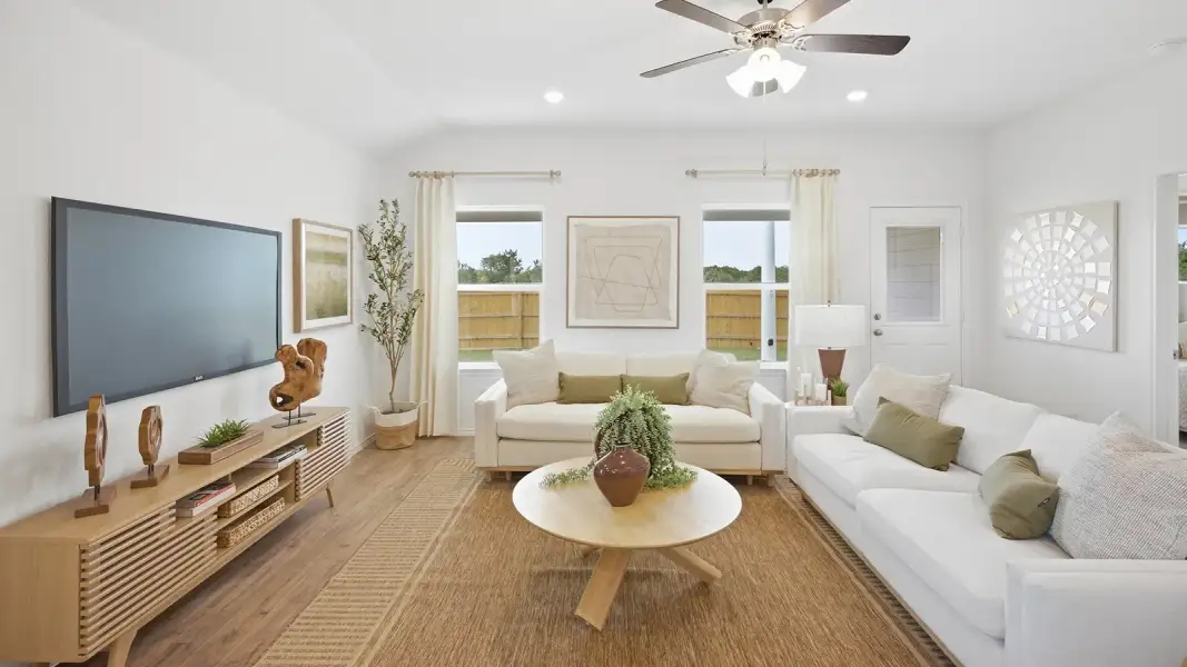 Furnished interior in a model home at Wildwood Estates in Nolanville (Image 14).