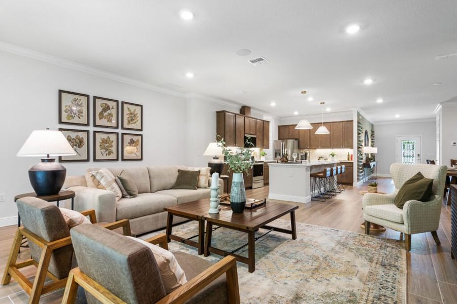 Furnished interior in a model home at Pine Ridge in Beverly Hills (Image 8). Furnished interior in a model home at Pine Ridge in Beverly Hills (Image 8).
