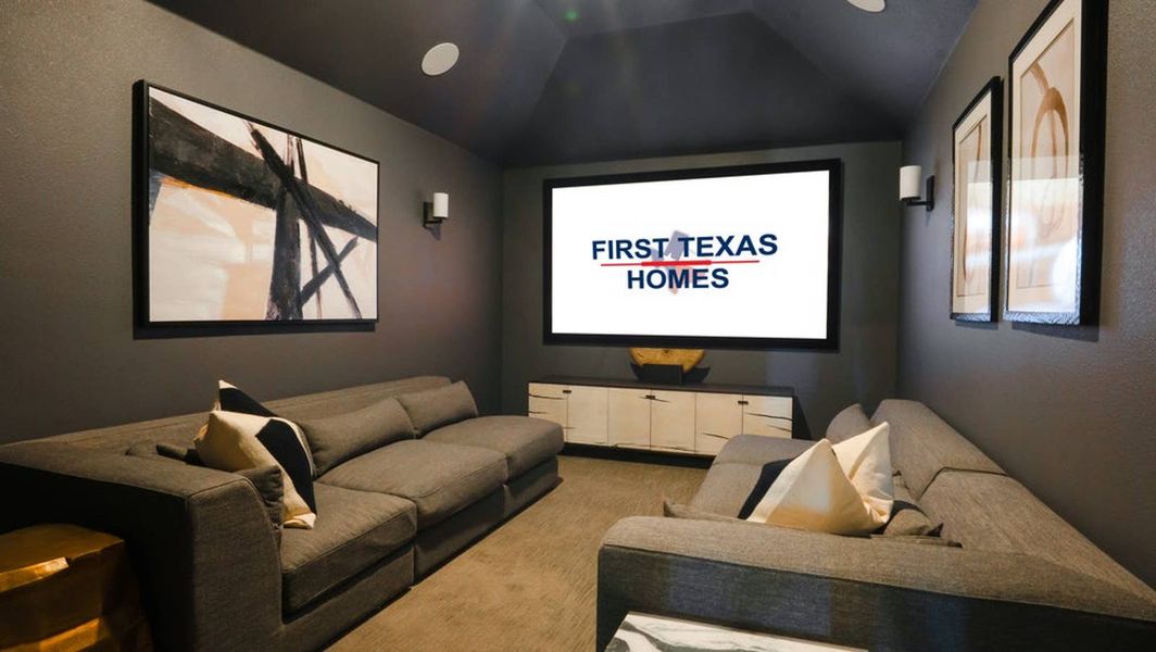 Furnished interior in a model home at Brookfield in Melissa (Image 19).